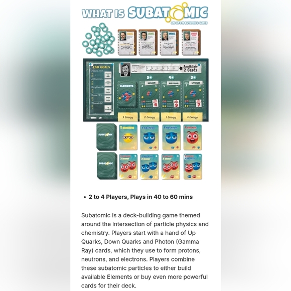 Genius Games SUBATOMIC An Atom Building Game Collector's Edition - Picture 15 of 15